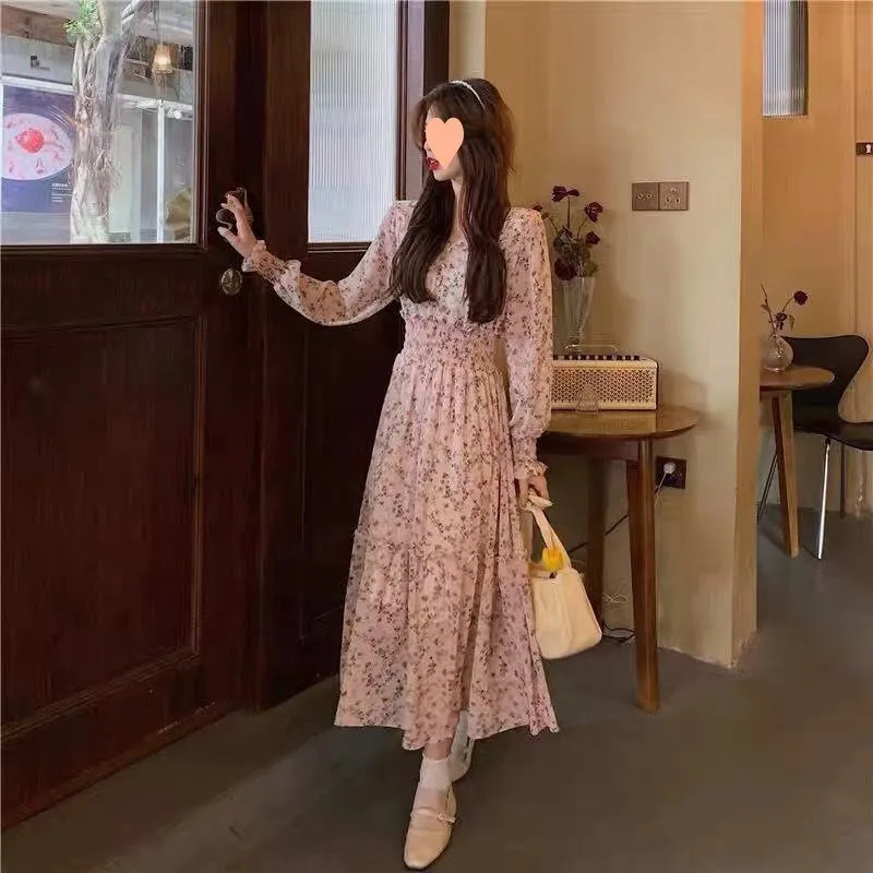 Floral Chiffon Summer Dresses for Women Elegant and Chic Fashion for Casual, Beach, Party, and Formal Occasions Korean Style 